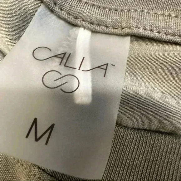 CALIA Women’s Top Tee Shirt Size Medium Short Sleeve Crew Neck  Taupe - Picture 3 of 6